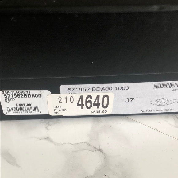 SOLD NWT Saint Laurent woven sandals - Picture 4 of 4